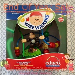 Educo 5 Little Monkeys Bead Maze